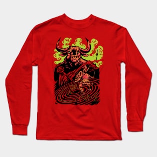 Cool Minotaur and Labyrinth Greek Mythology Long Sleeve T-Shirt